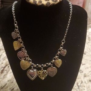 Hearts Necklace and bracelet